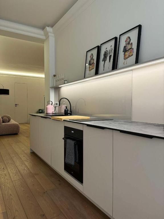 Merlot & Silver Apartment